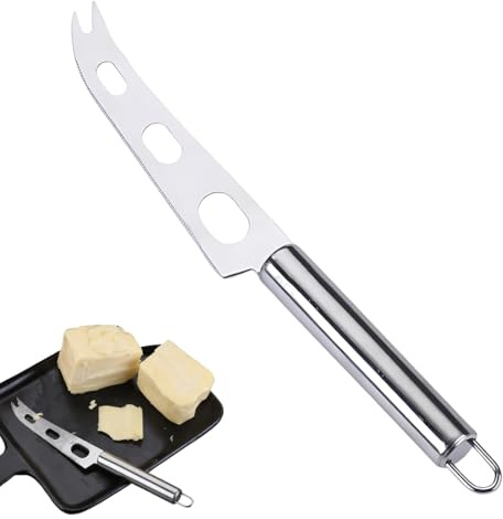 Lot de 1 Couteau à Fromage, Trancheur Professionnel, Trancheuse à fromage, Couteau à fromage, Râpe à chou, Manche Ergonomique et Anti-Dérapant, Passe au Lave-Vaisselle
