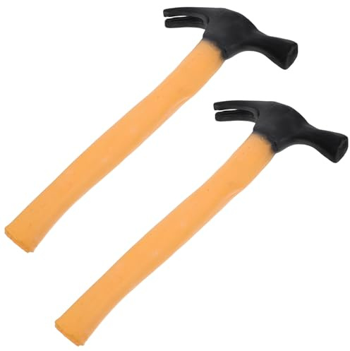 Milisten 2 Stück Gummihammer-Trickspielzeug, lustige Requisiten für Halloween-Partys, Bühnenauftritte und Cosplay