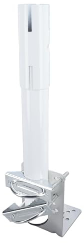 BONKZEBU Kit di Montaggio Internet Satellitare Antivento in Acciaio Inossidabile per Parabola V2, Installazione Semplice per L'home Office, Bianco