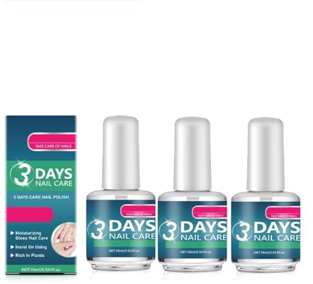 3 giorni di cura delle unghie, idratazione per unghie secche, nutrimento quotidiano rinforzante, siero per la crescita delle unghie, finitura trasparente, rinforzo degli strati deboli,3pcs
