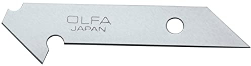 OLFA PB-450 - Pack de 5 cuchillas para plástico 8x0,55 mm plateadas