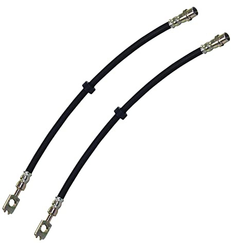 BESTPRICE 2x Bremsschlauch vorne ohne Hohlschraube Kompatibel mit SEAT AROSA (6H1), VW POLO (6N1) (6N2) (6V2), LUPO I (6X1, 6E1), PASSAT B3/B4 (3A2, 35I) (3A5, 35I)