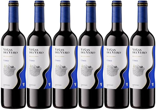 Viñas Del Vero Crianza - Vino D.O. Somontano - 6 botellas de 750 ml - Total: 4500 ml, El embalaje puede variar