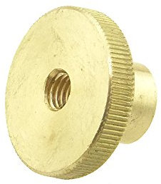 Rändelmutter hohe Form DIN 466 Messing blank M 5-50 Stück