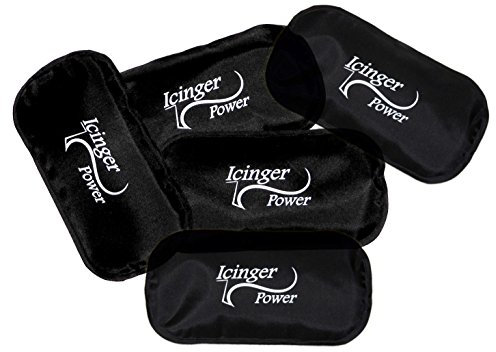 5 Petites Poches De Gel Chaud Froid Icinger Power - 160g - 18x9cm - Enveloppe Robuste En Nylon