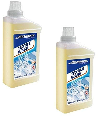 Holemenkol Textile Wash 2000ml Detergente Especial con Efecto higiénico y Ropa Deportiva Transpirable, Ropa Funcional y Rellenos sintéticos.