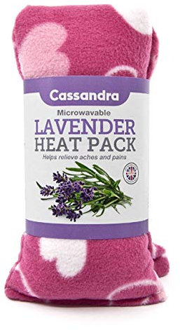Cassandra Fleece Lavender and Wheat Filled Heat and Cool Pack. Colour Received Will Vary. 38cm