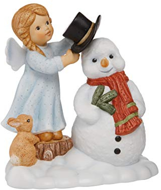 Goebel X-Mas Frostys Schutzengel-Figur aus Porzellan Limited Edition Mehrfarbig, Höhe: 12,5cm, 11-750-50-1
