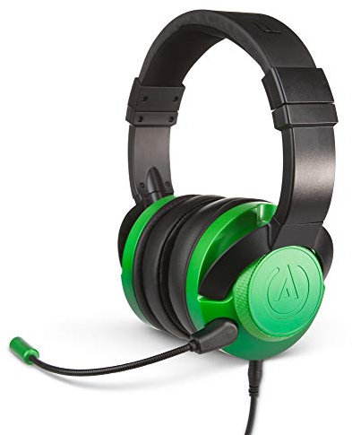 PowerA FUSION Wired Gaming Headset with Mic - Headphones with On-Ear Controls for PC, Xbox, PS4, and Mobile Devices - Emerald Fade