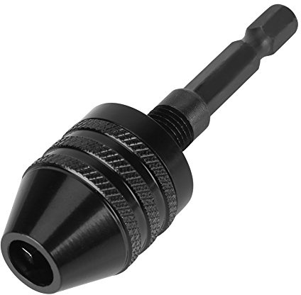 Mandrin à dégagement rapide, tige hexagonale 1/4 Mandrin à dégagement rapide Tournevis Perceuse Adaptateur de perceuse Adaptateur à tige hexagonale Capacité 0,8-8 mm pour perceuse-visseuse électriqu