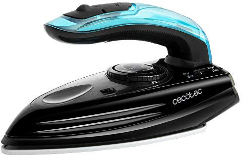 Cecotec Plancha de Viaje Fast&Furious 4000 Travel. 1200 W, Vapor Continuo 20g/min, Golpe de Vapor 65g/min, Ajuste Temperatura, Adaptable a Varios voltajes, Incluye Bolsa de Viaje