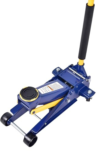 Floor Jack,Heavy Duty 3 Ton Floor Jack,Low Profile Hydraulic Jack, Steel Service Jack Quick Rise with Double Pump Quick Lift