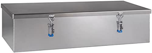Dachbox Staukasten Staubox Werkzeugkasten Truckbox aus Aluminium natur/glatt B 1200 x H 300 x T 500 mm Made in Germany mit Stahlseilen LKW Expeditionsfahrzeug Wohnmobil ohne Befestigungsmaterial