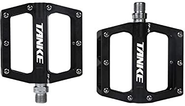 LIANYG Fahrradpedale Öl Slick Mountain Bicycle Pedals MTB-Plattform Aluminium Rennradpedale Lager Anti-Silspe-Faltfahrradpedale Fahrradteile 772 (Color : Black)