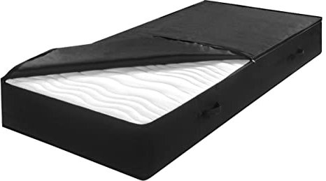 Traumnacht Matratzen-Aufbewahrungstasche mit 3-seitigem Reißverschluss und Griffschlaufen, 100 x 200 x 25 cm, Öko-Tex zertifiziert, produziert nach deutschem Qualitätsstandard