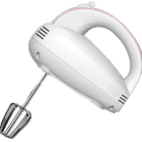 Samnuerly Sbattitore per Uova Rosa 120 W Sbattitore Elettrico per Cottura al Forno, 5 velocità Frullino Portatile Durevole Panna montata Facilmente