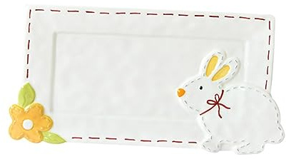 ABOOFAN Japanese Style Rabbit Ceramic Plate Salad Sushi Dessert Tray Fine Workmanship