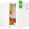 WANNYTON Mini Kühlschrank 46 L, Kühlbox klein mit Gefrierfach, Getränkekühlschrank mit umkehrbarer Tür, 7 Temperaturregelstufen, leise, für Zuhause Schlafzimmer Büro Wohnheim, Weiß