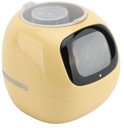 RIZGHWOY Smart Planter, Seven Built-in Sensors, AI Chip, 49 Expressions, Fun and Engaging, Gifts for Plant Lovers, Plastic Material (Yellow)