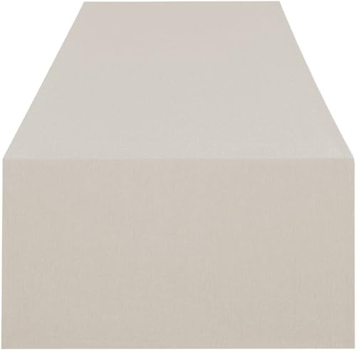 Chemin de table Wien Home - Nappe moderne avec protection anti-taches pour toute l'année - Beige gris sable - 40 x 140 cm