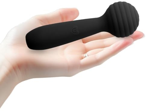 4.7‘’ Mini Lollipop Clitoris Vibrator Wand with Serious Vibration, Flexible Head G-spot Stimulation Adult Sex Toy for Women and Couple Wand, Portable Waterproof Masturbator for Travel