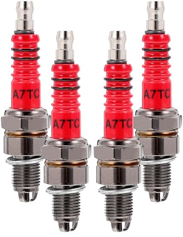 Dreipol Zündkerze 4 Stück Nickel Ersatzstecker für Roller | Drei Stufen Zündung, Drei Klauen Entladung, 3 Stück-pack, zur Reduktion von Ablagerungen
