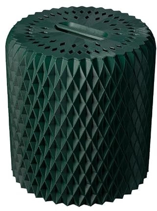 Iriso - Petit composteur de Jardin Design Ananas 50L - Couleurs Vert Foncé