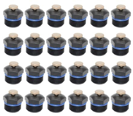 GETAJGHSD Professionelles Bewässerungssystem mit 24 Austauschbaren Kupfer Mikrosprinklerköpfen Installieren für Gartenbewässerung und Landwirtschaftliche Nutzung