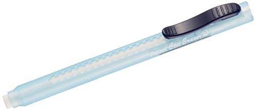 Pentel ZE11T-C ClicEraser 2 Radierstift, nachfüllbar mit ZER-2, Gehäuse semi-transparent blau, 1 Stück