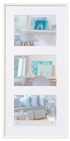 walther design tavelram vit 3x 10x15 cm galleri med passepartout, New Lifestyle plastram KV315W
