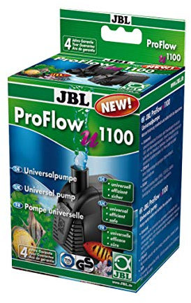 JBL ProFlow u1100 60584 Universalpumpe mit 1200 l/h zur Umwälzung von Wasser in Aquarien und Terrarien