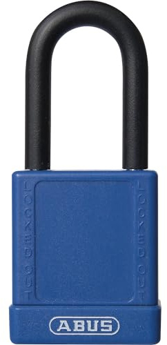 ABUS 59109 Non Conductive Lock Out Tag Out Anodized Aluminium Padlock - Blue
