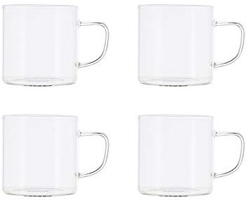 OGO LIVING - Lot de 4 tasses expresso helya 12cl en verre borosilicate - 7912006
