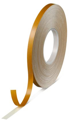 tesa fix 4964 Doppelseitiges Klebeband mit Gewebeträger, Teppich-Verlegeband | Farbe: weiss, Länge: 50 m, versch. Breiten (1 Rolle - 12 mm)