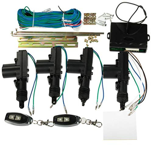 Allarme Auto Universal Atuo Auto 2 porte o 4 porte Serratura centralizzata Blocco Keyless Kit sistema di ingresso Kit + 2 tasti remoti FOB Telecomando Universale Auto