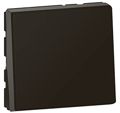 Legrand - Pulsador Mosaic Easy-Led 6A 2 módulos - negro mate