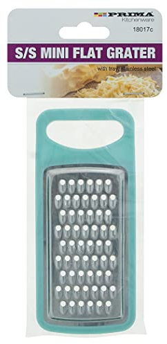 Stainless Steel Mini Flat Grater - Non Slip Cheese Kitchen Hand Tool Zester, Kitchenware Utensil Cooking Preparation, Durable Multi Purpose Fruit Veg
