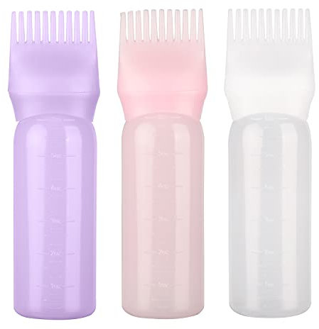 XNHIU Lot de 3 pinceaux de teinture pour cheveux avec échelle graduée (3 couleurs)