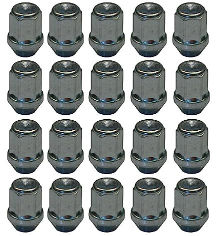 20 Radmuttern Rad Muttern M12x1,5 geschlossen Kegelbund 60° SW19 Verzinkt Silber