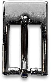 almela - Gürtelschnalle - 15 mm breit - 1,5 cm - Ersatzschnalle - Gebürstetes Silber - Ersatzschnalle - Buckle Belt (Silber, 15 mm)