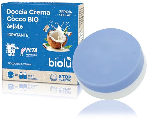 Biolù DocciaCrema Solido Cocco BIO 55g