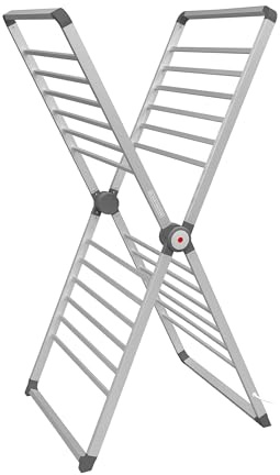Black+Decker X-Frame BXAR63189GB Faltbarer beheizter Wäscheständer, 12,5 m, energiesparend, 126 x 71 x 56,5 cm