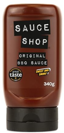 Sauce Shop | Original BBQ Sauce | Perfect for Dips, Glazing | Award Winning | Vegan-Friendly | 340g