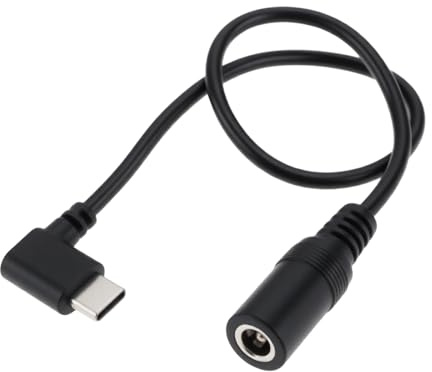 Create idea 12 V Beheizte Jacke Batterie-Boost-Adapter Ladekabel Kompatibel mit Milwaukee M12 Kompatibel mit Makit 30 cm Typ C auf 5,5 Mm