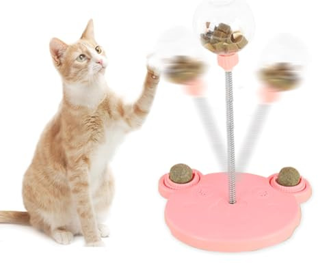 Wmzjnljy Wobbly Dog Treat Toy Cat Food Toy Interactive Cat Toys for Indoor Cats Swinging Slow Feeder Food Dispenser For Puppy Small Dogs Cats(Z128-1)