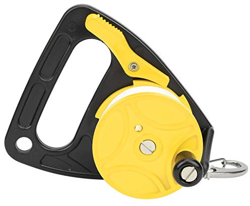 Tnfeeon 150 -Fuß -Tauchleitungsrolle Kompakte Tauchausrüstung Zum Drift und Schnorcheln für Plastik (Yellow)