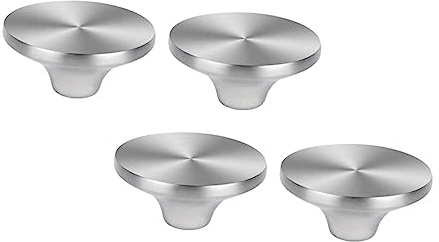 SOLUSTRE 4 pièces Poignée de Couvercle de Marmite Acier Inoxydable Bouton Brûlure pour Casserole et Cocotte Accessoire de Cuisine Facile à Installer Usage Domestique et Professionnel
