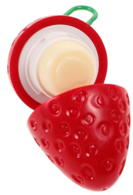 GANAZONO Feuchtigkeitsspendender Lippenbalsam mit Erdbeer design Kompakte Pflegend und Tragbar für Männer und Frauen Idealer Reise lippenpflegestift für Nachhaltige Lippenhydration