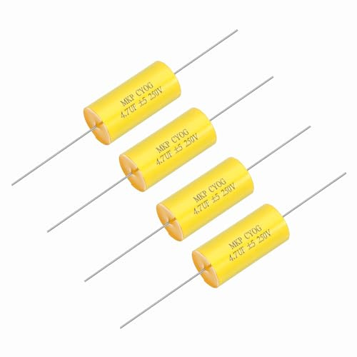 QUARKZMAN 4.7uf Frequenzweichen Kondensator 250V Axial Lautsprecher 4Stück | Audio Crossover MKP Film Kondensator