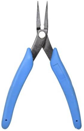 Pinze a punta fine in acciaio al carbonio di tipo pesante, lunghezza estesa, adatte per spazi ristretti, gioielli, lavoro, strumenti, artigianato, pinze lunghe con punta ad ago